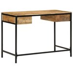 vidaXL Bureau 105x50x75 cm Bois massif Mangue