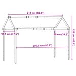 vidaXL Toit de lit pour enfants 217x95 5x159 cm bois de pin massif
