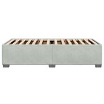vidaXL Cadre de lit Gris clair 90x200 cm Velours
