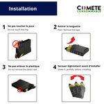 COMETE, Entreprise française - 27XL- 20 Cartouches d'Encre Compatibles pour Epson 27XL (T2711 T2712 T2713 T2714 T2715) pour Imprimante EPSON Workforce WF3600 WF7600 (8 Noir + 4 Cyan + 4 Magenta + 4 Jaune)