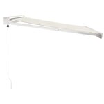 vidaXL Auvent rétractable crème 3x2 5 m tissu et aluminium