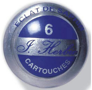 Boîte de 6 cartouches d'encre standard Éclat de saphir HERBIN