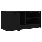 vidaXL Meubles TV 2 Pièces Noir 80x35x36 5 cm Bois d'ingénierie