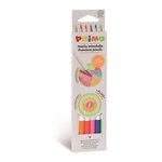 Boîte de 6 crayons de couleur fluo hexagonaux minabella. Ø 3 8 mm primo