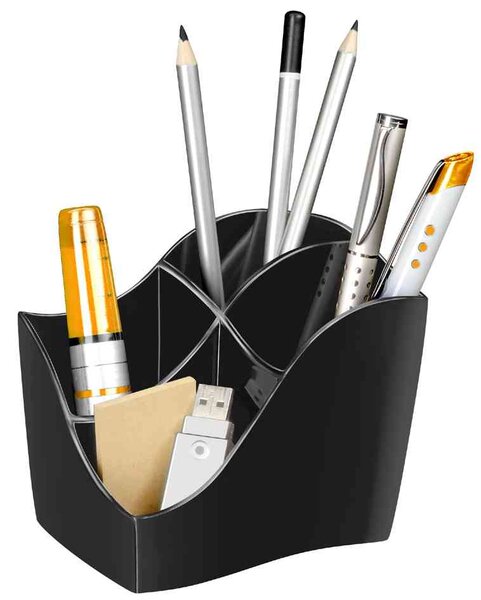 multipot ELLYPSE GreenSpirit, 4 compartiments, noir CEP