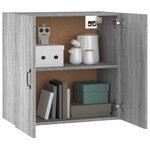 vidaXL Armoire murale Sonoma gris 60x31x60 cm Bois d'ingénierie