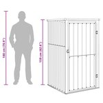 vidaXL Abri à outils de jardin vert 88x89x161 cm acier galvanisé