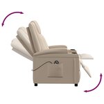 vidaXL Fauteuil Cappuccino Similicuir