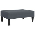 vidaXL Canapé-lit à 2 places avec repose-pied gris foncé velours