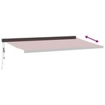vidaXL Auvent rétractable automatique bordeaux 500x300 cm