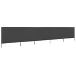 vidaXL Paravent 5 panneaux Tissu 600 x 120 cm Anthracite