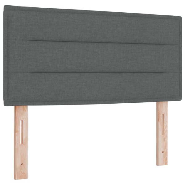 Tête de lit vidaXL Design Lignes Gris Foncé 80 cm Tissu