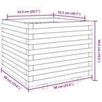 vidaXL Jardinière 60x60x49 5 cm bois de pin massif