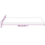 vidaXL Dessus de bureau 110x60x2 5 cm bois massif de pin