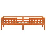 vidaXL Cadre de lit sans matelas cire marron 80x200 cm bois pin massif