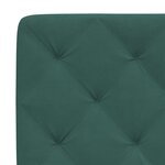 vidaXL Cadre de lit avec lumières LED vert foncé 90x190 cm velours
