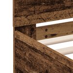 vidaXL Cadre de lit en bois Bois ancien Bois massif récupéré 140 x 200 cm
