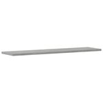 vidaXL Panneaux de bibliothèque 4 Pièces Gris béton 80x20x1 5cm Aggloméré