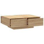 vidaXL Table basse chêne sonoma 90x60x31 cm bois d'ingénierie