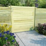 vidaXL Portail de jardin Bois de pin imprégné 100x100 cm