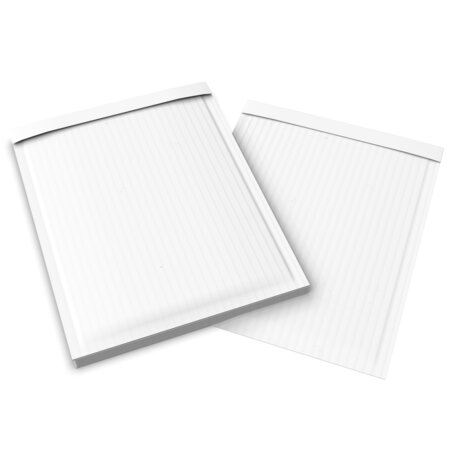 Lot de 10 pochette papier ondulé blanche 470x350 mm