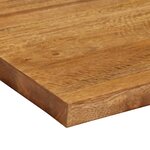 vidaXL Dessus de table 90x70x3 8 cm rectangulaire bois massif manguier
