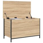 vidaXL Banc de rangement chêne sonoma 80x42 5x50 cm bois d'ingénierie