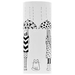 vidaXL Porte-parapluie Femmes Acier Blanc