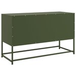 vidaXL Buffet haut blanc 36x39x107 cm acier