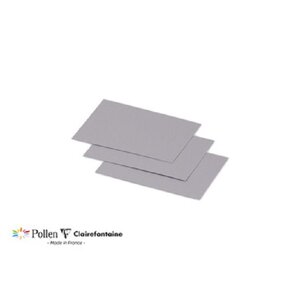 Lot de 25 Cartes Pollen 70x95 - Clairefontaine - gris koala