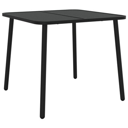 vidaXL Table de jardin anthracite 80x80x71 cm acier