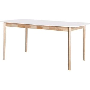 Table a manger extensible 6/8 personnes - piétement en Bois hévéa massif - JULIA