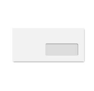Boite 500 enveloppes c6/5 114 x 229 mm à fenêtre 40x110 mm auto adh 80g blanc clairalfa