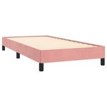 vidaXL Cadre de lit Rose 100x200 cm Velours