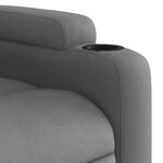 vidaXL Fauteuil inclinable Gris foncé Tissu