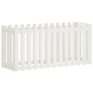 vidaXL Lit surélevé de jardin design de clôture 150x50x70cm pin massif