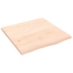 vidaXL Étagère murale 60x60x2 cm bois de chêne massif non traité