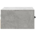 vidaXL Tables de chevet murales 2 Pièces Gris béton 35x35x20 cm