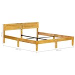 vidaXL Cadre de lit Bois de manguier massif 180 cm