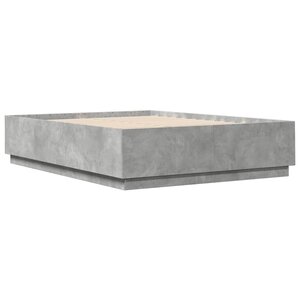 vidaXL Cadre de lit gris béton 160x200 cm bois d'ingénierie