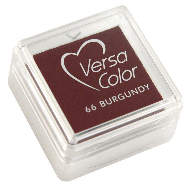 Tampon encreur "Versacolor"  rouge Bourgogne  2 5x2 5 cm