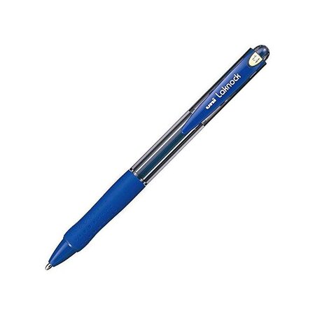 Stylo bille Laknock SN100/14 Rétract. Grip Pointe Large 1,4mm Bleu x 12 UNI-BALL