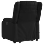 vidaXL Fauteuil inclinable de massage électrique noir similicuir