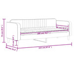 vidaXL Lit de jour avec matelas jaune 80x200 cm velours