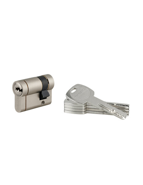 THIRARD - Demi-cylindre Transit 1  30x10mm  nickelé  5 clés