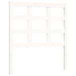 vidaXL Cadre de lit avec tête de lit blanc 90x200 cm bois massif