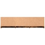 vidaXL Meuble TV Chêne fumé 140x40x35 5 cm Bois d'ingénierie