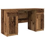 Bureau en bois ancien 140x49x76 cm en bois d'ingénierie
