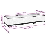 vidaXL Lit surélevé 120x40x23 cm Polypropylène