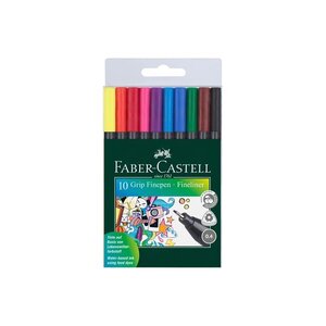 Feutre Grip Finepen étui de 10 FABER-CASTELL